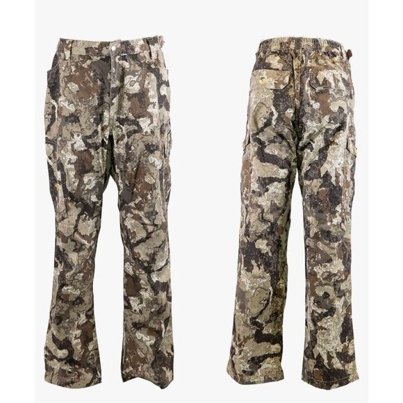 HOT SHOT Men’s Camo Performance Pant, Multi-Pocket Adjustable Waist Pants - Picture 1 of 6